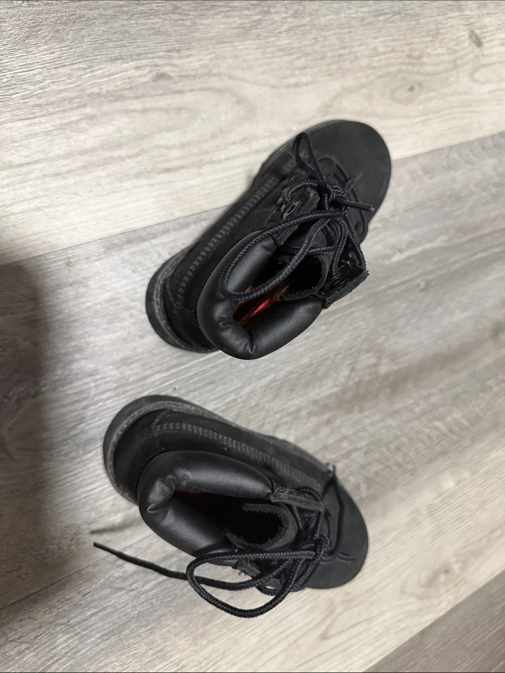Timberland Kids Black Lace-Up Ankle Boots